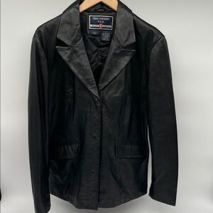 Vintage 80’s Free Country USA Women's Black Jacket Size Large
